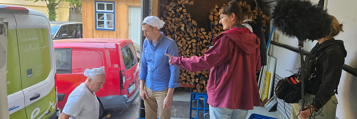Dreharbeiten mit dem Bayerischen Rundfunk.